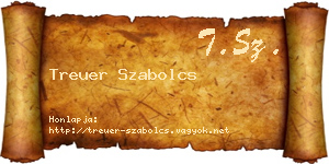 Treuer Szabolcs névjegykártya